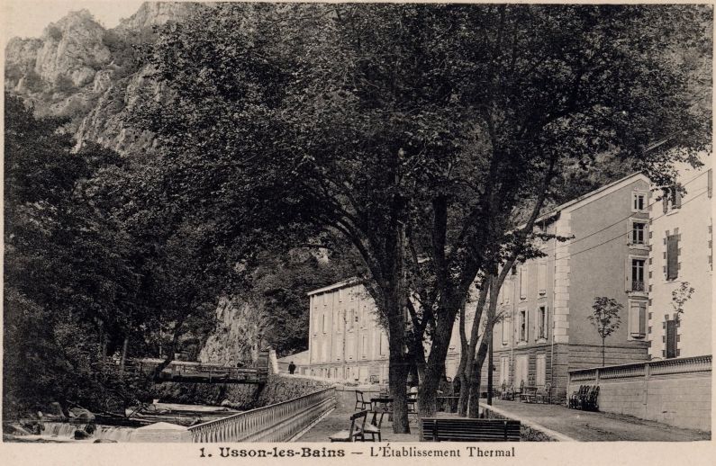 CPA_Thierry_Meynier_Usson les Bains l'établissement thermal